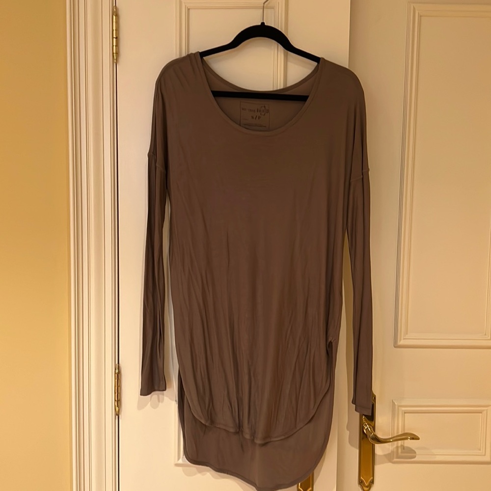 Free People light brown tunic size small